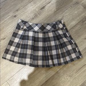 Checkered school girl skirt